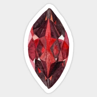 Marquit Cut Garnet Sticker